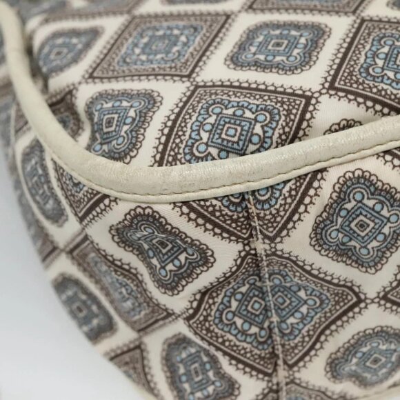 PRADA Shoulder Bag Nylon Beige Silver Auth BA4686 - Picture 5 of 16